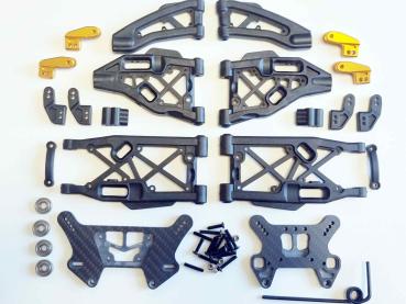 SWORKz S35-GT2 series High Speed Lay Done Shock System with ABS Arm Conversion Kit